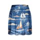 thumbnail image 4 of Faldas de Tenis Plisadas para las Mujeres Estampado de Hoja de Verano Atlético Elástico, Falso Pantalones Cortos de Dos Piezas, 4 of 5