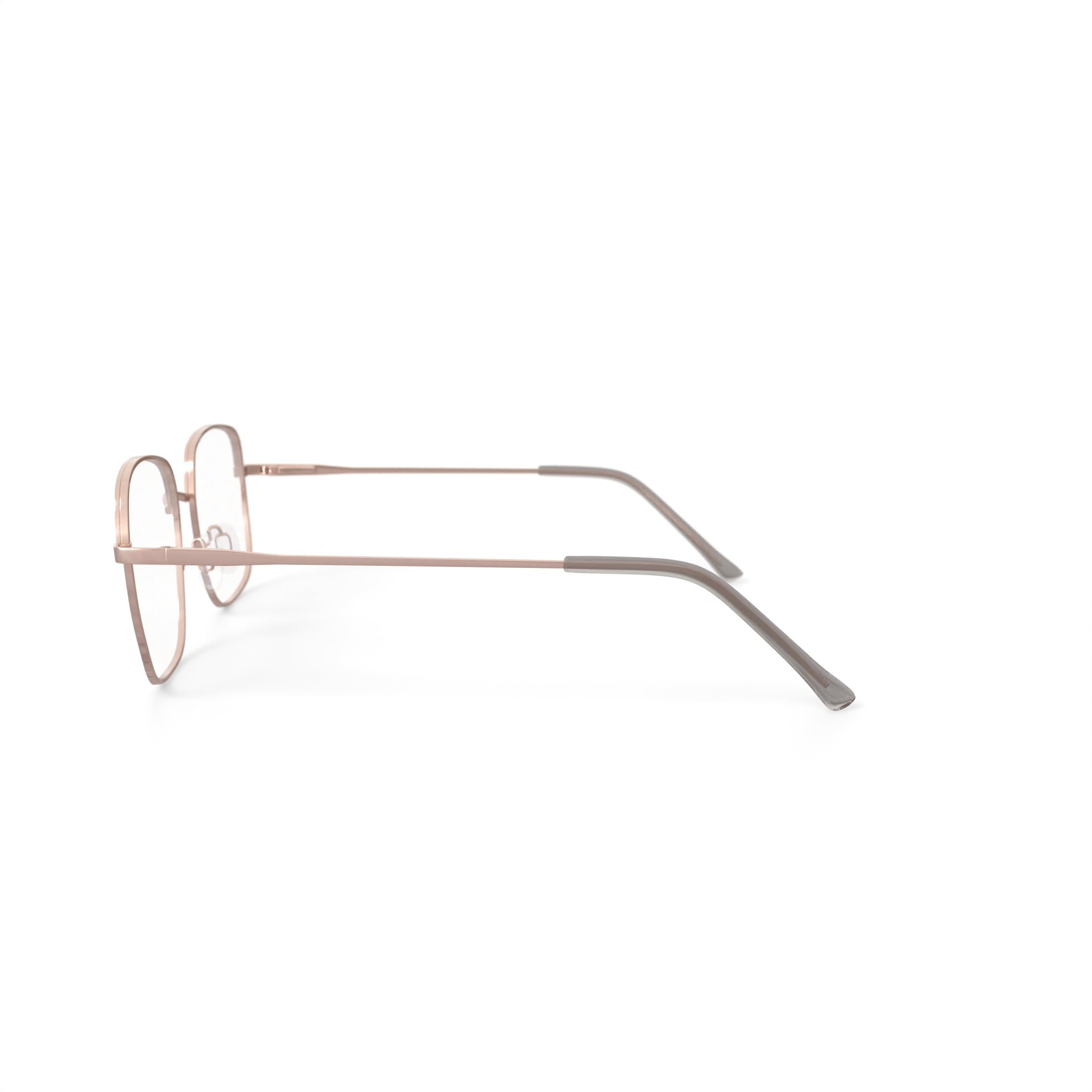 Walmart Women's MV027 Jillian Square Prescription Eyeglasses with Case, Gold