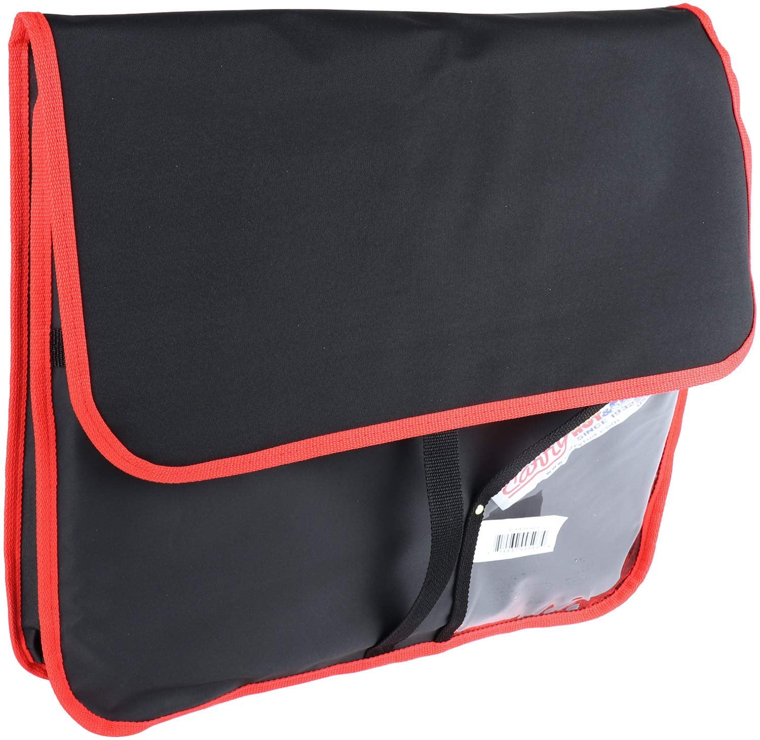 Carry Hot Insulated Black Pizza Bag; Holds Two 18Inch Pizzas or Three