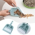 thumbnail image 1 of Plastic Mini Dustpan & Brush Set - Compact, Ergonomic, for Tables/Desks/Keyboards/Cars Cleaning, 1 of 4