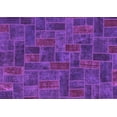 thumbnail image 1 of Ahgly Company Indoor Rectangle Patchwork Purple Transitional Area Rugs, 3' x 5', 1 of 4