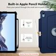 thumbnail image 6 of Fintie Case for iPad (A16) 11th Generation 11 Inch (2025), iPad 10th Generation 10.9 Inch (2022), 360 Degree Rotating Protective Stand Cover with Pencil Holder, Navy, 6 of 10