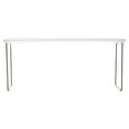 Mainstays Stackable Storage Shelf Clear Plastic with Folding Chrome