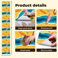 thumbnail image 5 of Peel and Stick Wallpaper Hawaii Colorful Surfboards Beach Ocean View Wall Mural 17.7in x 9.8ft Self Adhesive Removable Wall Paper Renter Friendly Wallpaper for Nursery Bedroom Cabinets, 5 of 8
