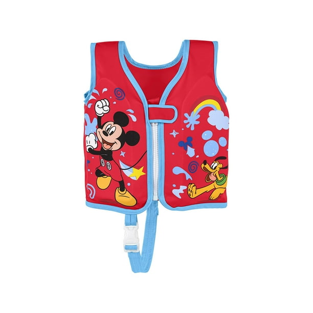 Chaleco Salvavidas Niño Bestway Mickey Mouse 1 a 3 años Rojo PVC Resistente
