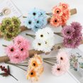 thumbnail image 4 of 12 PCS Artificial Flowers Fall Fake Gerbera Daisies Flowers Fake Daisy Faux Flowers Bouquets Silk Flowers Arrangements for Wedding Bridal Bouquet Party Home Table Decor, 4 of 9