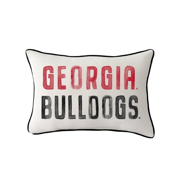 Little Birdie  Georgia Bulldogs Rectangular Piped Pillow