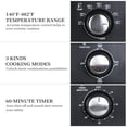 thumbnail image 4 of Simple Deluxe Toaster Oven with 20Litres Capacity,Compact Size Countertop Toaster, Easy to Control with Timer-Bake-Broil-Toast Setting, 1200W, Stainless Steel,16x11in,Black,Extra Large, 4 of 10