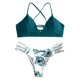 thumbnail image 1 of MKLEKYY Trajes De Baño Completo Mujer Women'S Bikini Cut Flower Two Piece Swimsuit Pushups Swimwear Beachwear, 1 of 4