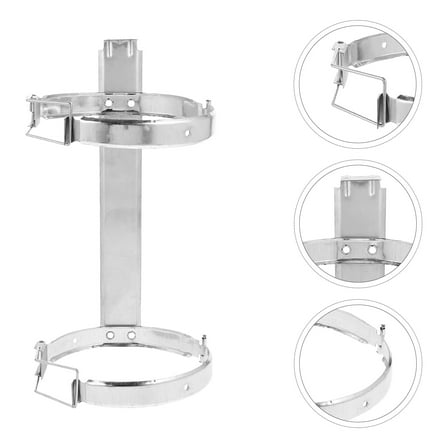 Worgeous  Fire Extinguisher Hanger Mount Stand Extinguishers Brackets Silver