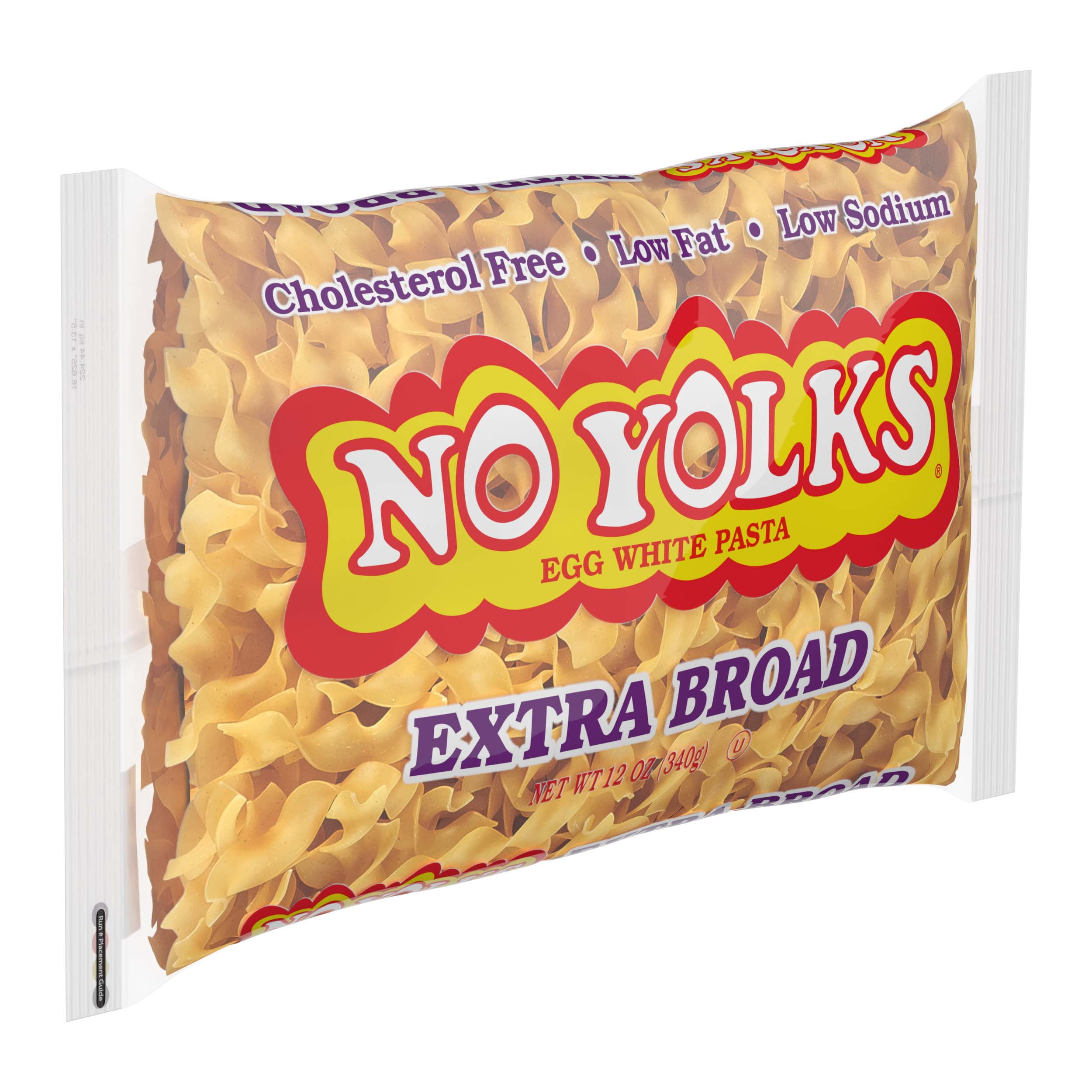 (6 pack) No Yolks Extra Broad Egg White Noodles, 12 ounce bag
