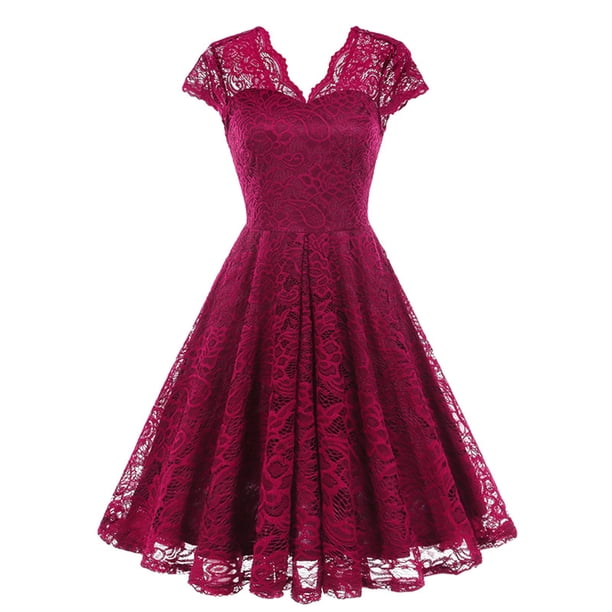 WCMZJ Lace Cocktail Dresses Tea Length Prom Party Dress for Teens Women Cap Sleeve Formal Bridesmaid Wedding Guest Dress Wine M - Walmart Business Supplies WCMZJ Lace Cocktail Dresses Tea Length Prom Party Dress for Teens Women Cap Sleeve Formal Bridesmaid Wedding Guest Dress Wine M - Walmart Business Supplies