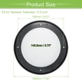 thumbnail image 6 of Unique Bargains 1 Set 6.5" Car Speaker Grills Cover Mesh Audio Subwoofer Protector with Mounting Screws White, 6 of 8