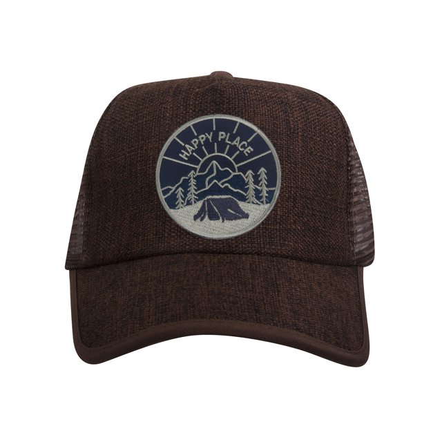 Top Headwear Chapeau de Camionneur Réglable en Paille - Marron