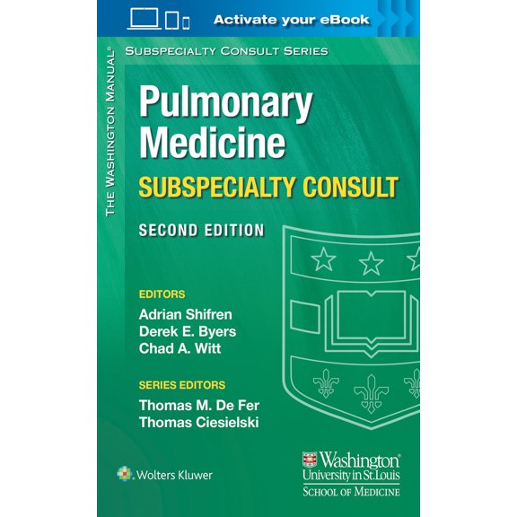 Pre-Owned The Washington Manual Pulmonary Medicine Subspecialty Consult (Paperback) 1451114176 9781451114171
