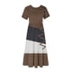 thumbnail image 3 of Vestido de Manga Corta para Mujeres Imprimir Cuello Redondo Vestido Impreso, Poliéster Casual Top para Diario, Fiesta Y Primavera Verano con Leggings, 3 of 4