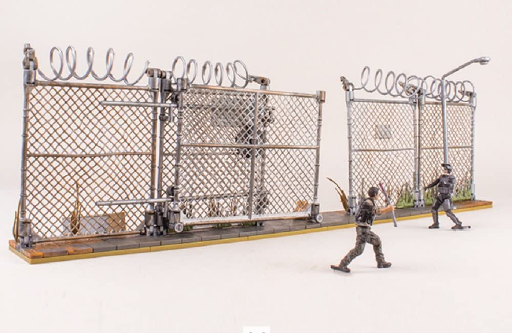 Mcfarlane Toys The Walking Dead Amc Tv Series Prison Gate  Fence Building Set # 