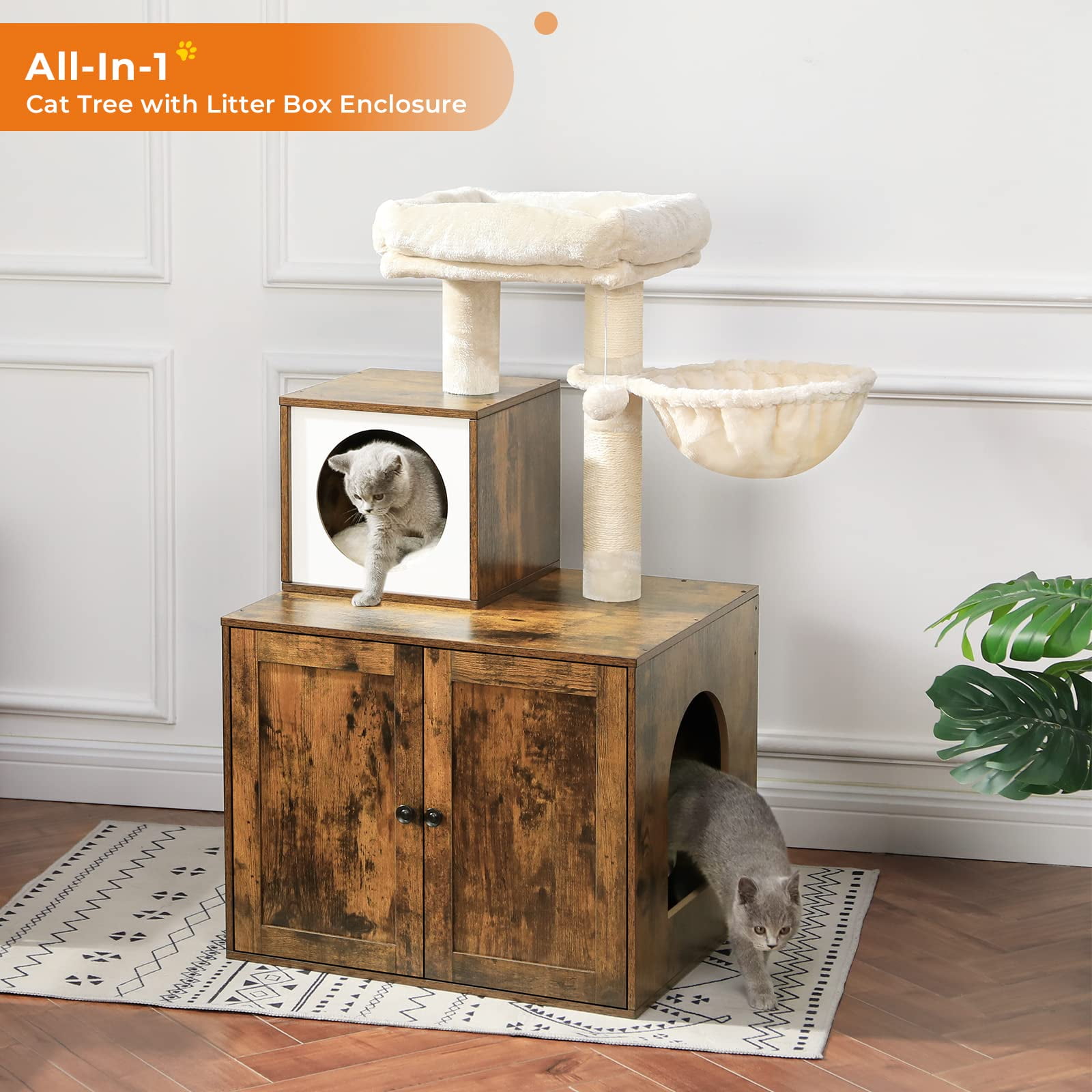 Tree top litter box