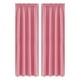 thumbnail image 1 of Cortinas de ahorro de energía, Estilo escandinavo, Color sólido, Seda, 2PC de oscurecimiento, Aislamiento térmico, 96X213cm, Rosa, 1 of 5