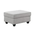 thumbnail image 4 of Leo Light Gray Linen 8Pc Modular L-Shape Sectional Sofa and Ottoman, 4 of 11