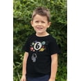 thumbnail image 2 of Olive Loves Apple 6th Birthday Rocket Astronaut Themed T-Shirts with Moon Balloon and Planets for Boys and Girls Black Shirt Youth Large, 2 of 6