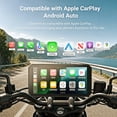 thumbnail image 4 of Aoocci C9 Pro 6" Motorcycle Dash Cam, 1080P Dual Camera, Simultaneous Split-Screen Display,for Wireless CarPlay & Android Auto Compatible, IP67 Waterproof,Without TPMS, 4 of 8