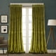 thumbnail image 1 of Cortinas Roslynwood de terciopelo verde oliva, 2 paneles, 132 x 160 cm, 1 of 7