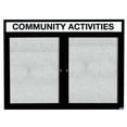 thumbnail image 4 of Aarco Products ODCC3648RHIB 48 in. W x 36 in. H Illuminated Outdoor Enclosed Bulletin Board - Blue, 4 of 4