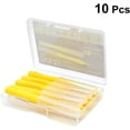thumbnail image 2 of Interdental Brushes Between Teeth Cleaners Dental Cleaning Tool Portable Floss Pick 10pcs（Yellow）, 2 of 5