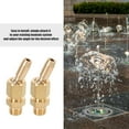thumbnail image 7 of 2 PCS Brass Gushing Spray Water Fountain Nozzles Irrigation Sprinkler Heads Golden, 7 of 7