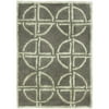 SAFAVIEH Soho Aiken Geometric Wool Area Rug, Brown/Gold, 2' x 3'