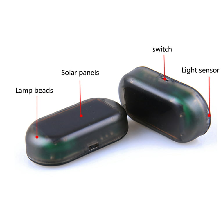 Powstro Solar Car Alarm LED Light - Simulate Imitation Security