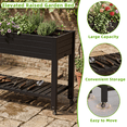 thumbnail image 5 of Raised Garden Bed with Legs   Large Planter Box  with Water Storage for Vegetable Flower Herb Outdoors  Patio, 5 of 13