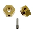 thumbnail image 4 of 4X RC Car Brass 12MM Wheel Hex Extended Adapter  for Axial (1/10 RC Car SCX10 III AXI03007) Spare Part, 4 of 7