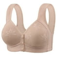 thumbnail image 1 of Posijego Front Closure Bras for Women Breathable Soft Padded Push up Bras Full Coverage Wireless Bras for Ladies, 1 of 2