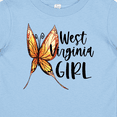 thumbnail image 4 of Inktastic West Virginia Girl- Butterfly Girls Baby T-Shirt, 4 of 5