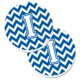 thumbnail image 1 of Juego de 2 posavasos Treasures Letter I Chevron Blue & White CJ1045-ICARC, 1 of 1