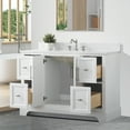 thumbnail image 5 of Vanity Art 48 x 22 x 34 in. Single Sink Bathroom Vanity with Quartz Top & Backsplash, White, 5 of 10