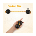 thumbnail image 2 of 1 Pairs of Rhythm Balls, Shaker Cup Instruments Classic African Rattles Hand Percussion Instruments (Black), 2 of 7