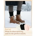 thumbnail image 4 of Women's Thermal Boot Socks with Plush Lining - Ultra Warm Winter Socks for Extreme Cold, 3 Pairs US(5-9), 4 of 7