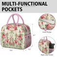 thumbnail image 6 of Lunch Bag Lunch Box for Women Reusable Insulated Lunch Cooler Bags,Large Capacity for Work Travel Picnic,Water-Resistant Pioneer Colorful Floral Lunch Tote Bag Gifts for Woman Mom Pink, 6 of 6