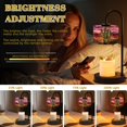thumbnail image 4 of Candle Warmer Lamp with Timer, Western Desert Stained Glass Artwork Towering Cactus Non-slip Wireless Remote Control Wax Melts Warmer with 4 Bulbs for Home Office Dorm, Birthday Gifts for Women, 4 of 7