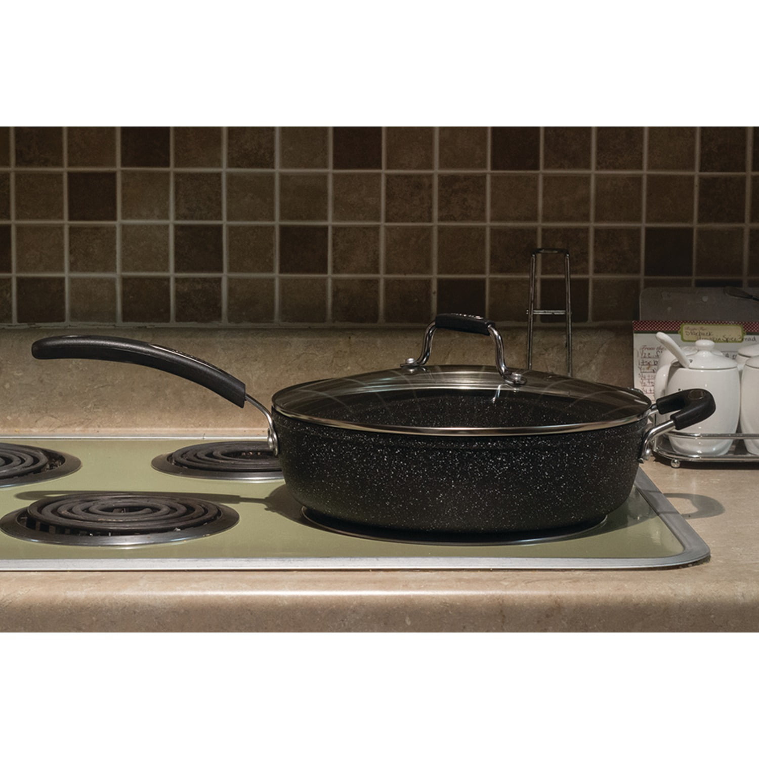  Starfrit The Rock Fry Pan With Bakelite Handle, 9.5-Inch  (SRFT030935): Home & Kitchen