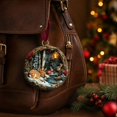 thumbnail image 5 of 2026 Christmas Home Party Decoration Christmas Ornament Flat Acrylic Winter Woodlands Deer And Bunny Snow Forest Hanging Holiday Gift Keepsake Decor For Christmas Tree Wreath, 5 of 7