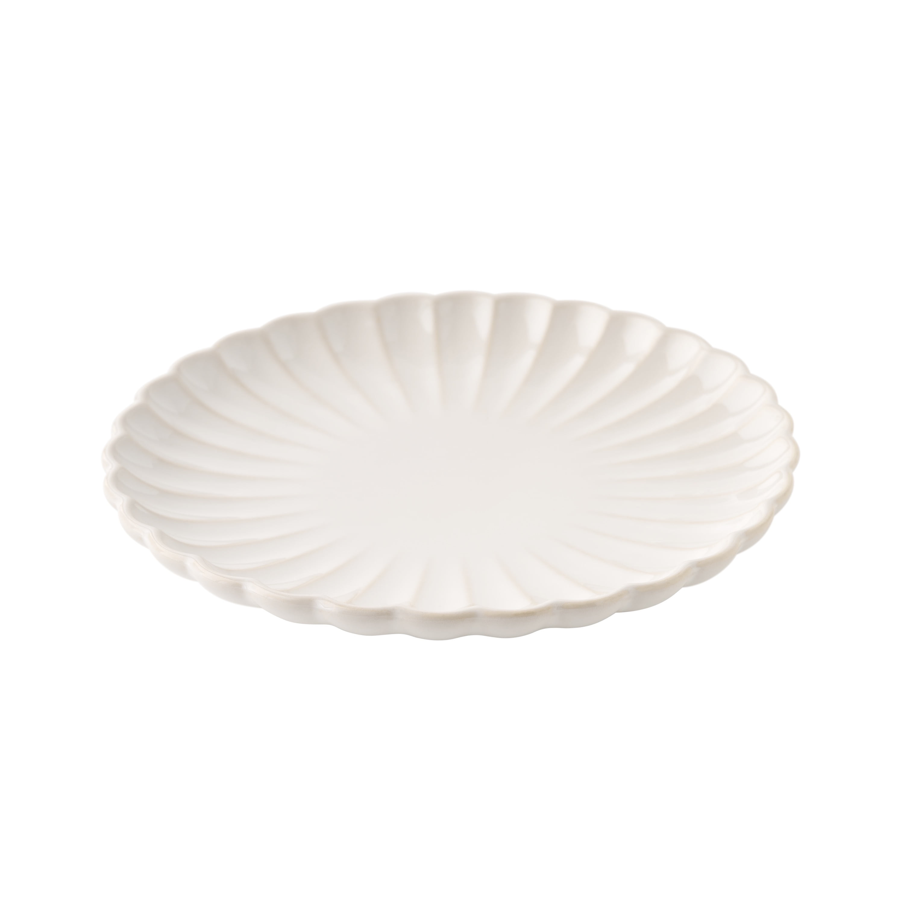 The Pioneer Woman Colette Cream Salad Plate 8.5-inch scalloped