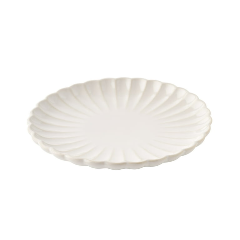 The Pioneer Woman Colette Cream Salad Plate 8.5-inch scalloped