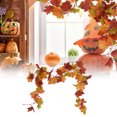 thumbnail image 1 of Guirnalda De Hojas De Otoño, Festival De Plástico De Vid De Arce Artificial De Otoño Para Halloween, 1 of 7