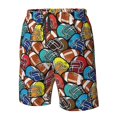 thumbnail image 4 of Balery American Football Traje de Baño Estilo Hawaiano para Hombre, Shorts de Secado Rápido con Bolsillos-XX-Large, 4 of 6