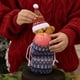 thumbnail image 3 of Bolso de regalo de Navidad tejido | Almacenamiento de telas suaves y reutilizables, portachuches festivos de novedad y mono, bolsa de detalles para fiesta, adorno para decoraciones de árbol, bolsa, 3 of 4