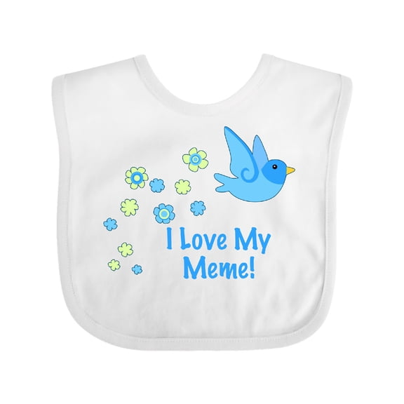 Inktastic I Love My Meme Boys Baby Bib